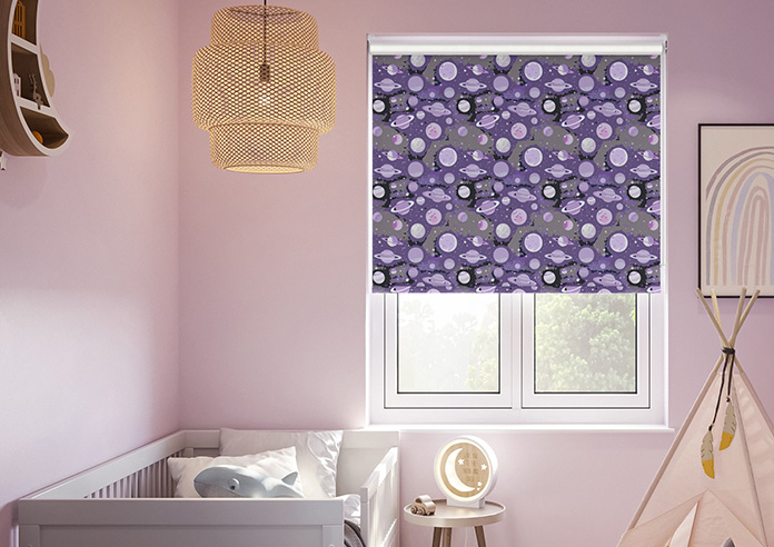 Interstellar, Violet Cosmos - Roller Blind - Image 3
